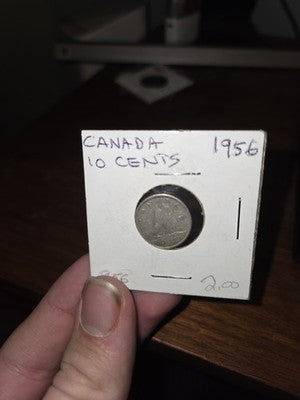 1956 Canada Silver dime Canadian 10 cent