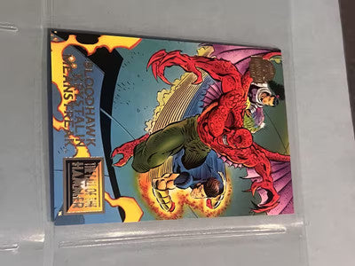 1994 Marvel Universe The Fall of the Hammer PART 4 OF 9 # 85 Bloodhawk Krystalin