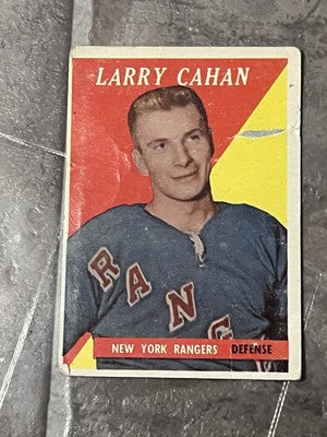 1958-59 Topps Larry Cahan New York Rangers #23