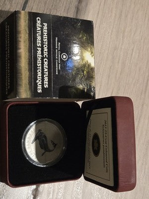 2013 25-Cent Coloured Coin Tylosaurus pembinensis