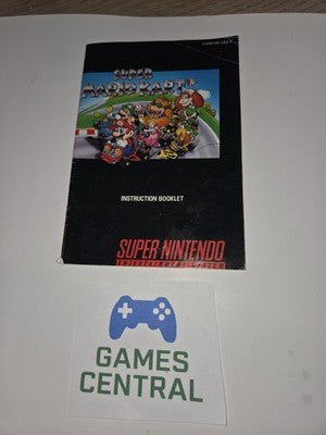 Super Mario Kart (Super Nintendo SNES, 1992) MANUAL ONLY
