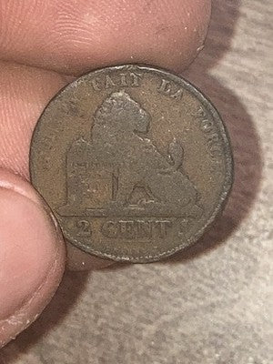 Belgium 2 centimes 1871?