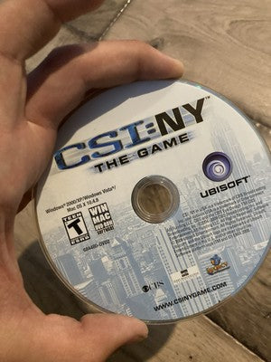 CSI: NY The Game PC CD-ROM Software DISC ONLY