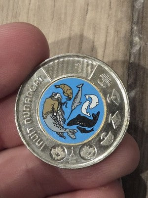Canada 2024 $2 Celebrating Inuit Nunangat Coloured Coin Toonie