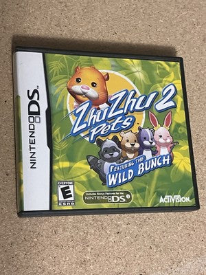 Zhu Zhu Pets 2: Featuring the Wild Bunch (Nintendo DS, 2010) NO MANUAL