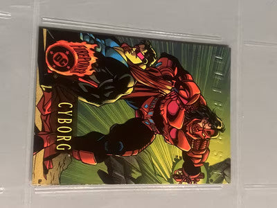 1996 DC Comics Outburst Firepower Cyborg # 40 Trading Card