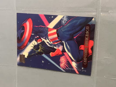 1994 Marvel Masterpieces Captain America Fleer # 18 Base Card