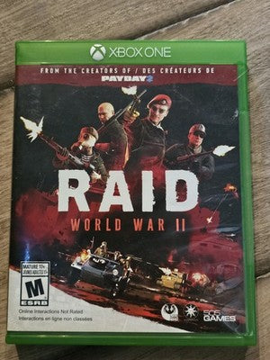 Raid: World War II (Microsoft Xbox One, 2017) CIB COMPLETE
