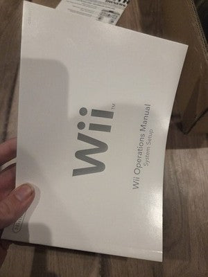 OEM Nintendo Wii Console Operations Manual System Setup Instruction Booklet