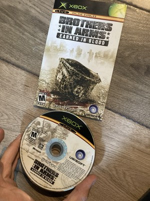 Brothers in Arms: Earned in Blood (Microsoft Xbox, 2005) DISC + MANUAL ONLY