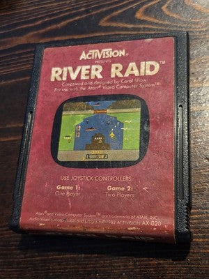 River Raid (Atari 2600, 1982) CART ONLY