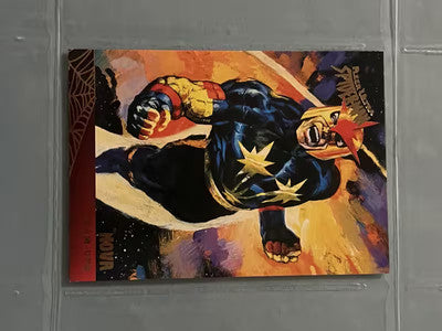 1995 Fleer Marvel Ultra Spider-Man Nova Team-Ups #124 Base Card
