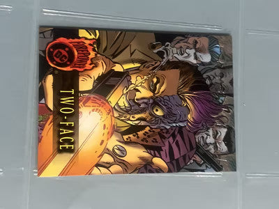 1996 DC Comics Outburst Firepower Two-Face # 57 Trading Card