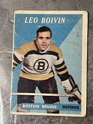 1958-59 Topps Hockey #20 Leo Boivin PSA EX-5 Boston Bruins