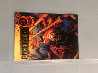 1996 DC Outburst Maximum Firepower Superman # 01 1 Base Card