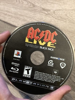 AC/DC Live Rock Band Track Pack (Sony PlayStation 3, 2008) DISC ONLY