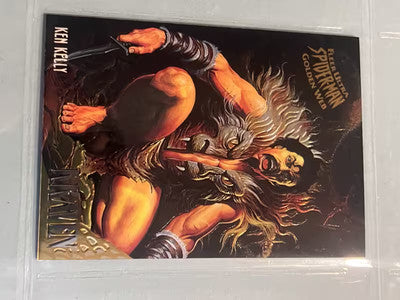 1995 Fleer Marvel Ultra Spider-Man Masterpieces Golden Web Kraven Ken Kelly 4 /9