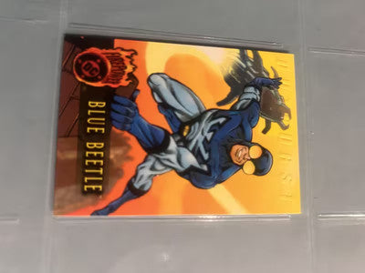 1996 DC Comics Outburst Firepower Blue Beetle # 35 Trading Card