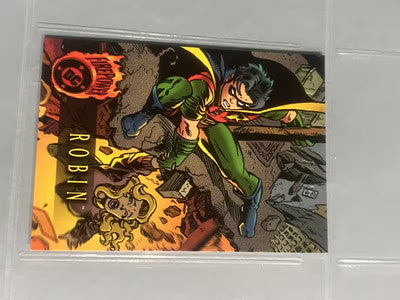 1996 DC Comics Outburst Firepower Robin # 60 Trading Card