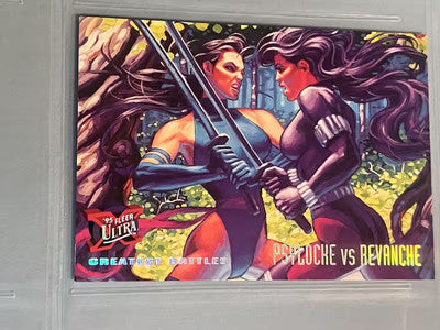 1995 Fleer Ultra Marvel X-Men Psylocke vs Revanche # 136 Card