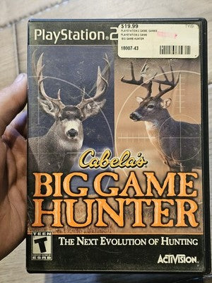 Cabelas Big Game Hunter (Sony PlayStation 2 PS2, 2002) NO MANUAL
