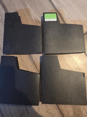 4x Official Nintendo Nes Dust Sleeve ¤ No Logo Black Game Protector Cover OEM