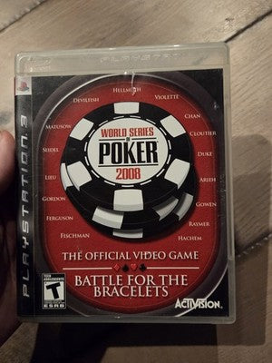 World Series of Poker 2008 Battle For The Bracelets (PlayStation 3 PS3) CIB