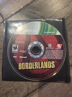 Borderlands Platinum Hits (Microsoft Xbox 360, 2009) DISC ONLY