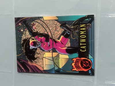 1996 DC Comics Outburst Firepower Catwoman # 37 Trading Card