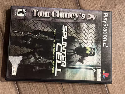 Tom Clancy's: Splinter Cell (Sony Playstation 2, 2003) NO MANUAL