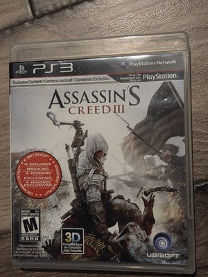 Assassin's Creed III 3 (Sony PlayStation 3, 2012) CIB COMPLETE