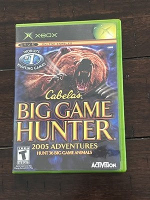 Cabela's Big Game Hunter 2005 Adventures (Microsoft Xbox, 2004) CIB COMPLETE