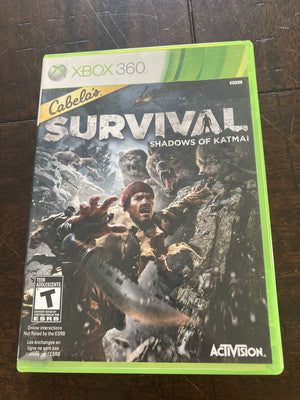 Cabela's Survival: Shadows Of Katmai (Microsoft Xbox 360, 2011) CIB COMPLETE