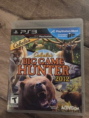 Cabela's Big Game Hunter 2012 (Sony PlayStation 3, 2011) CIB COMPLETE
