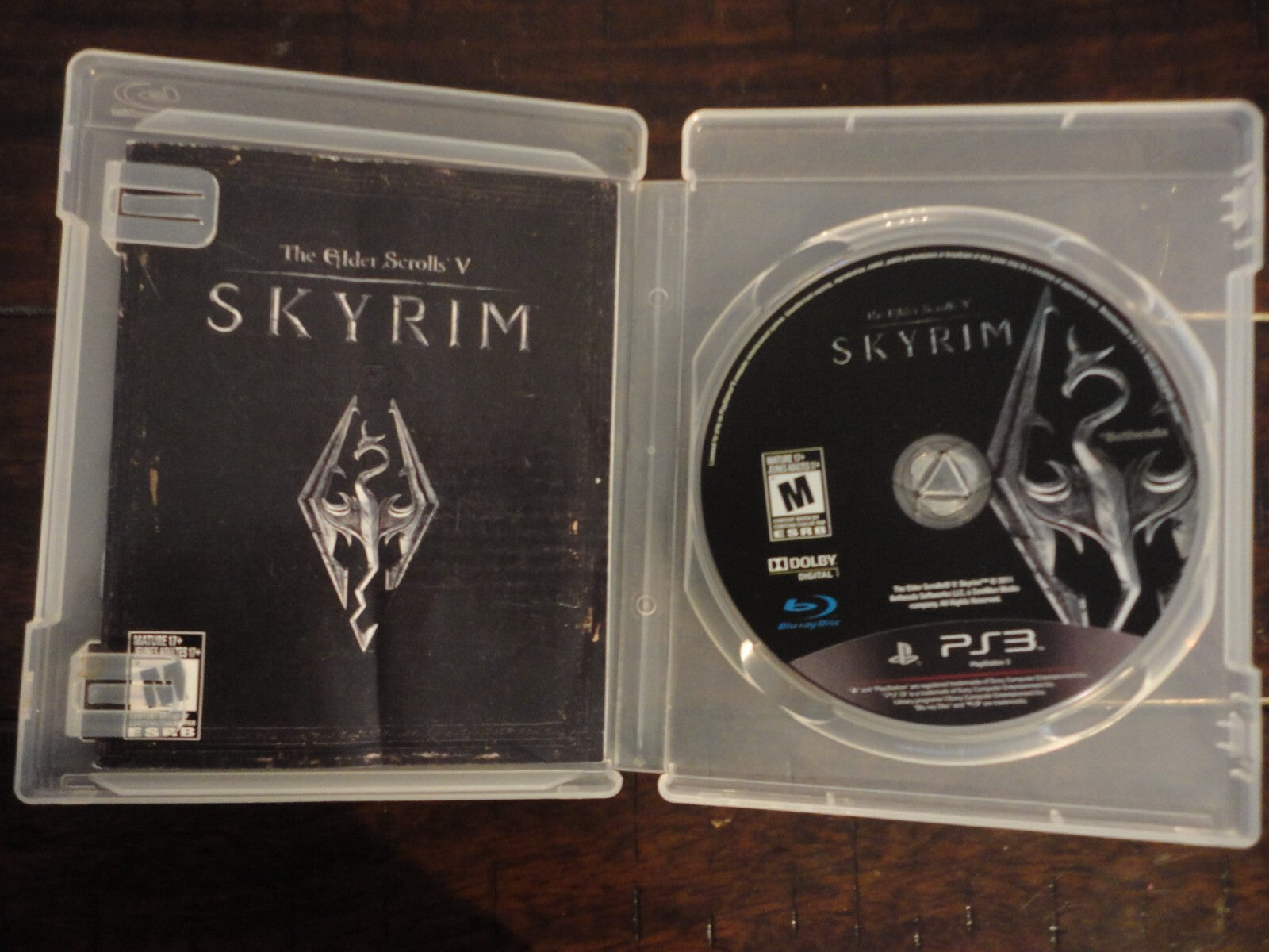 The Elder Scrolls V: Skyrim (PlayStation 3, 2011) NO ARTWORK