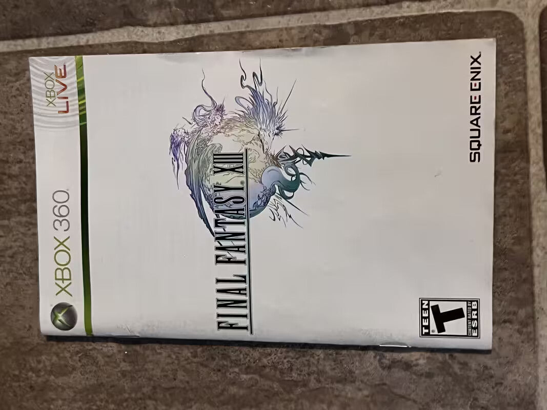 Final Fantasy XIII (Microsoft Xbox 360, 2010) MANUAL ONLY
