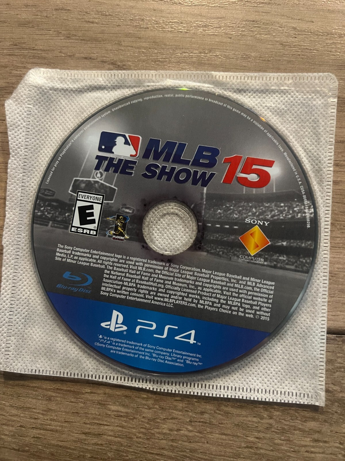 MLB 15: The Show (Sony PlayStation 4, 2015) DISC ONLY