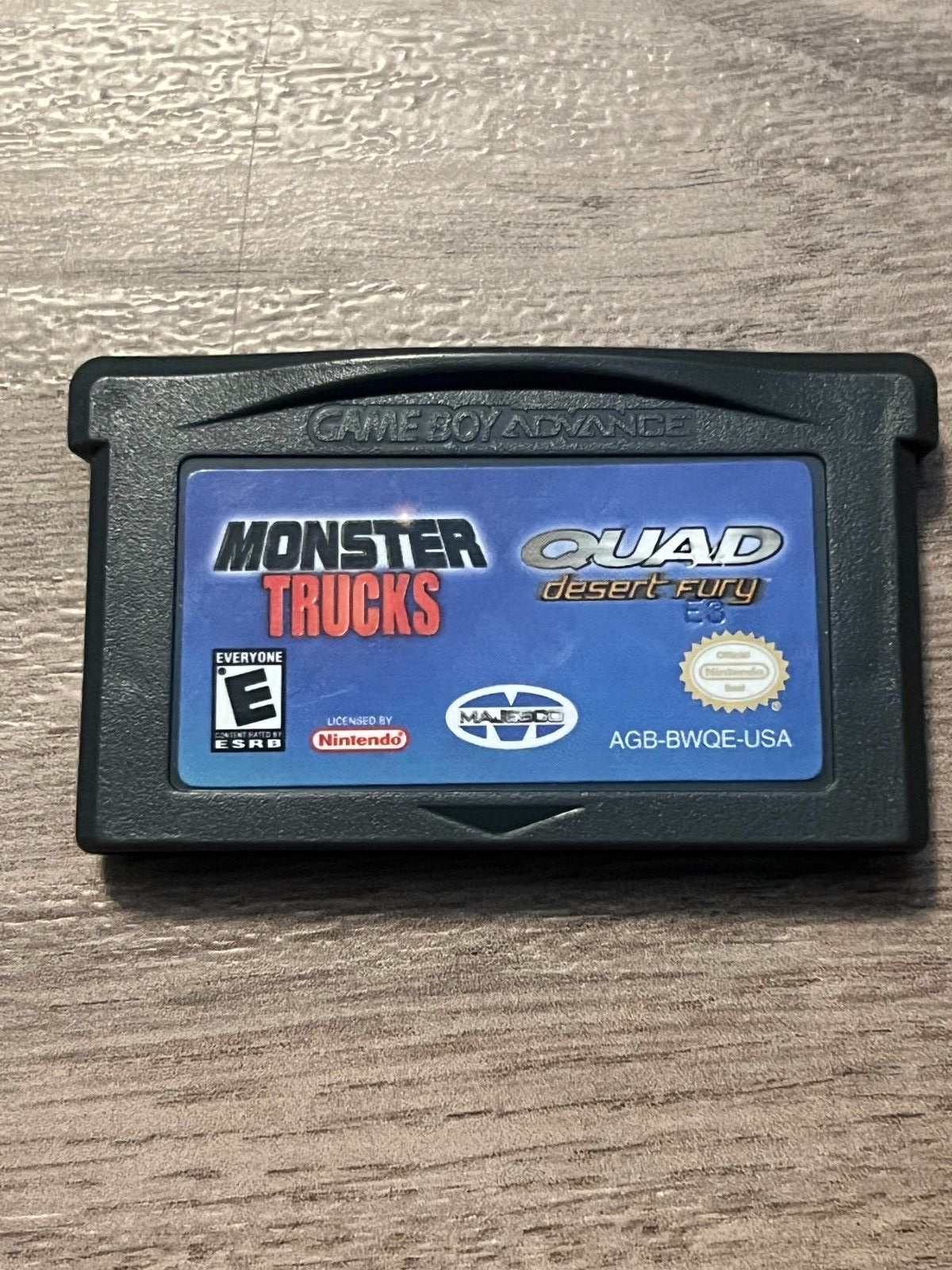 Monster Trucks & Quad Desert Fury (Nintendo Game Boy Advance, 2005) CART ONLY