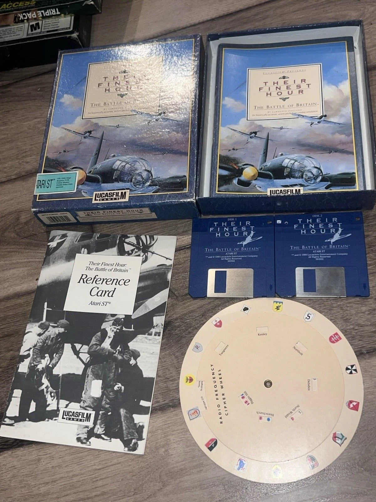 Their Finest Hour: Battle Of Britain WWII Flight Simulation Atari ST Lucasfilm