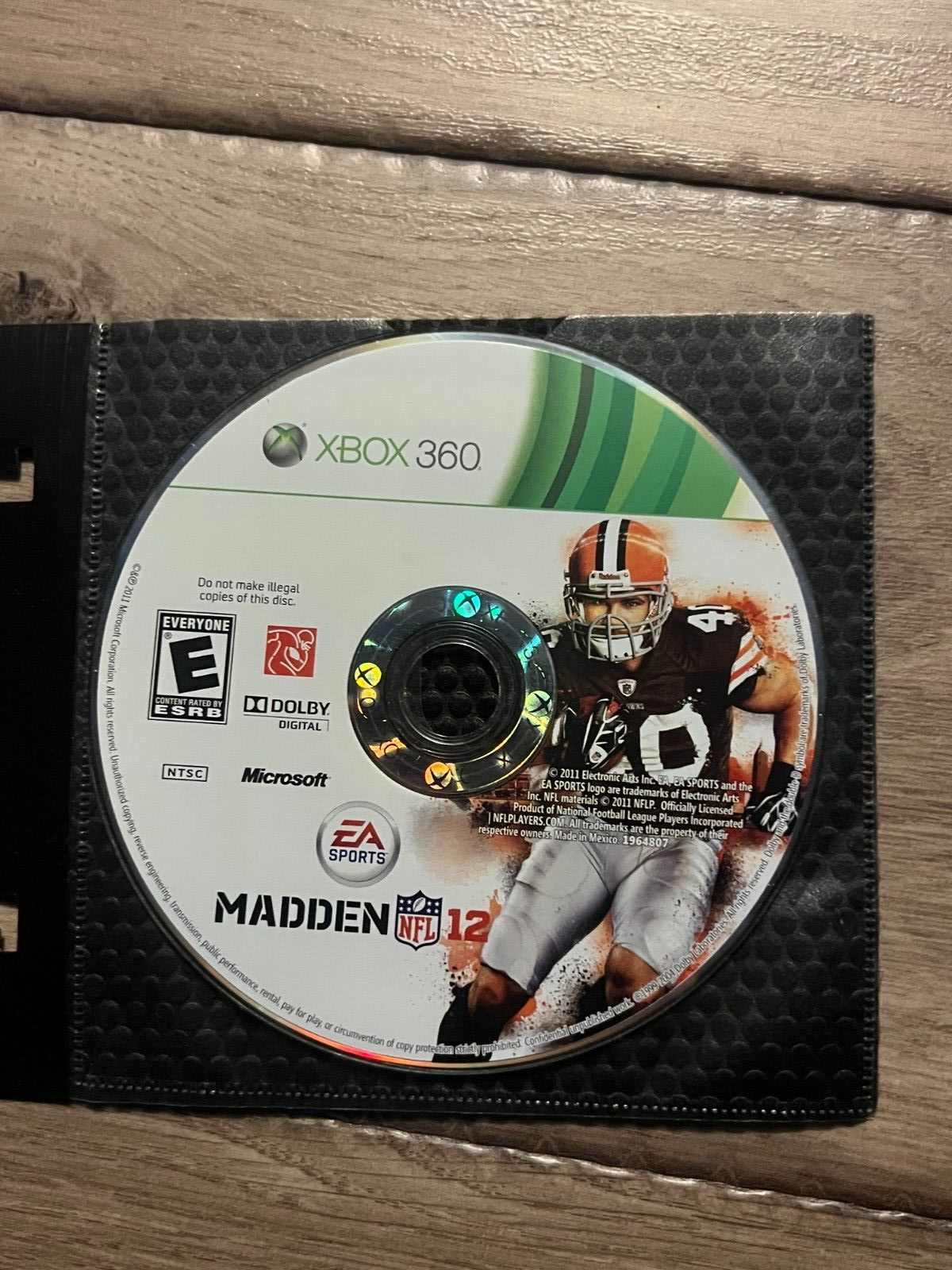 Madden NFL 12 (Microsoft Xbox 360, 2011) DISC ONLY