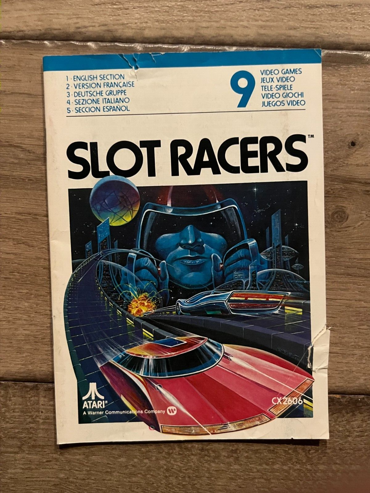 Slot Racers (Atari 2600, 1978) MANUAL ONLY