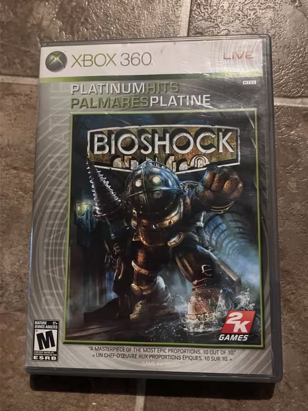 BioShock: Platinum Hits (Microsoft Xbox 360, 2007) NO MANUAL
