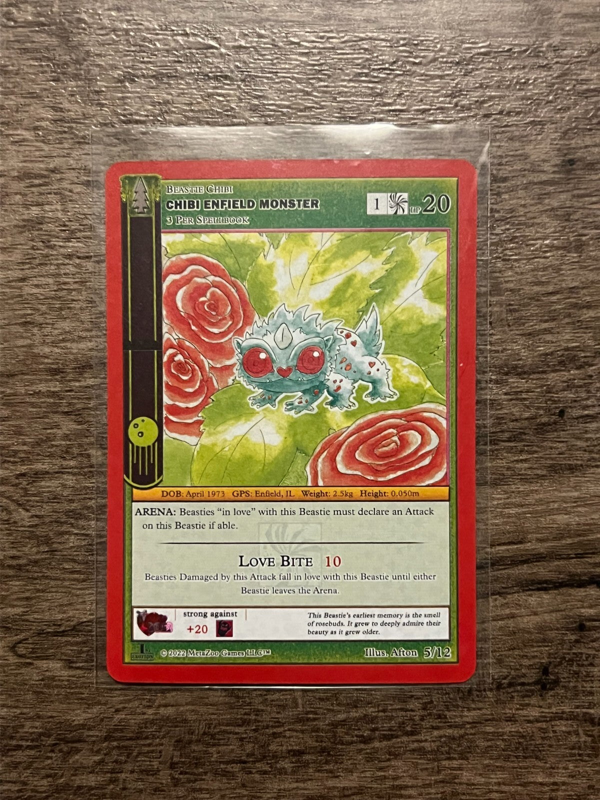 Metazoo Chibi Enfield Monster 5/12 Valentine’s Day Promo 1st Edition