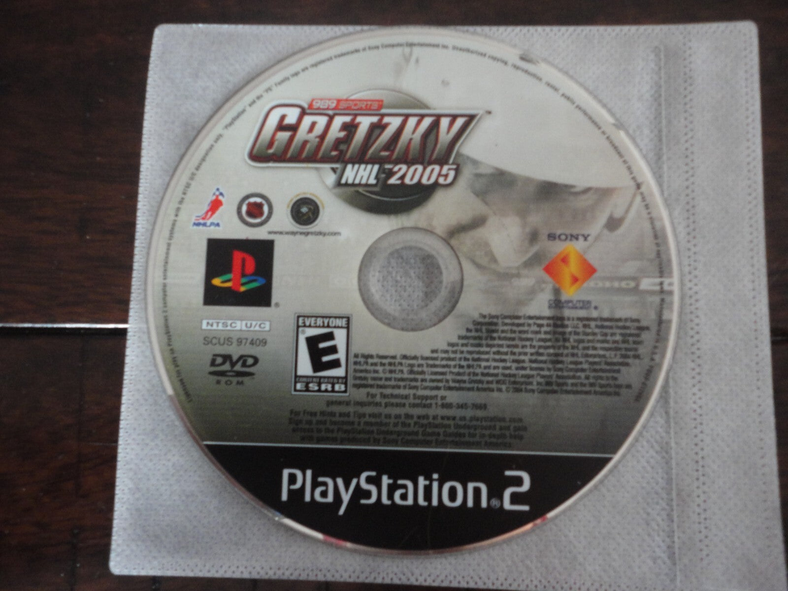 Gretzky NHL 2005 (Sony PlayStation 2, 2004) DISC ONLY