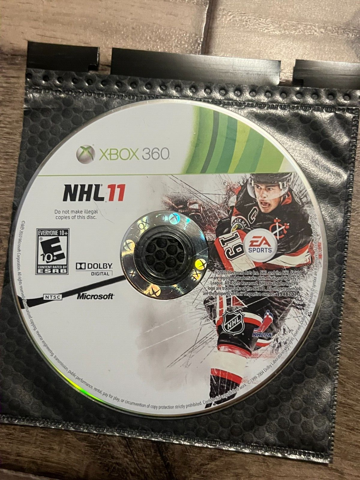 NHL 11 (Microsoft Xbox 360, 2010) DISC ONLY
