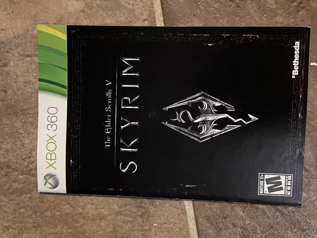 The Elder Scrolls V Skyrim Microsoft Xbox 360 MANUAL ONLY