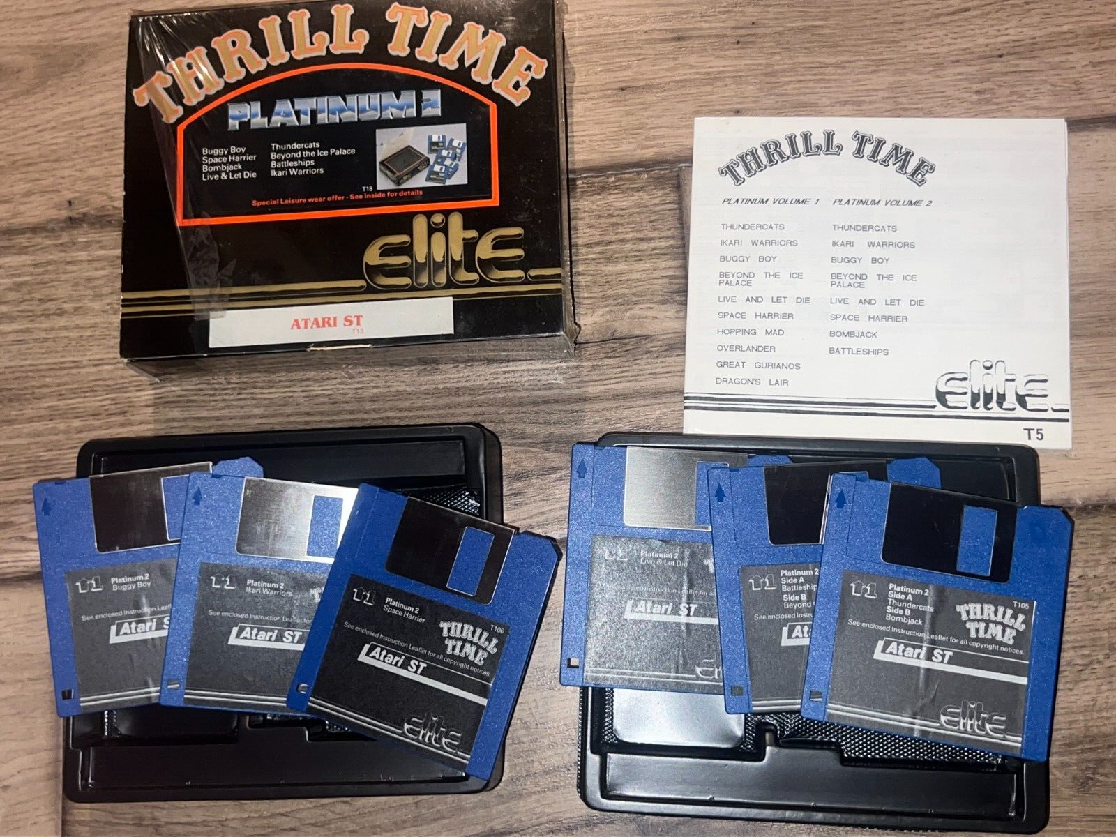 Thrill Time Platinum 2 Elite (Atari ST, 1989) CIB