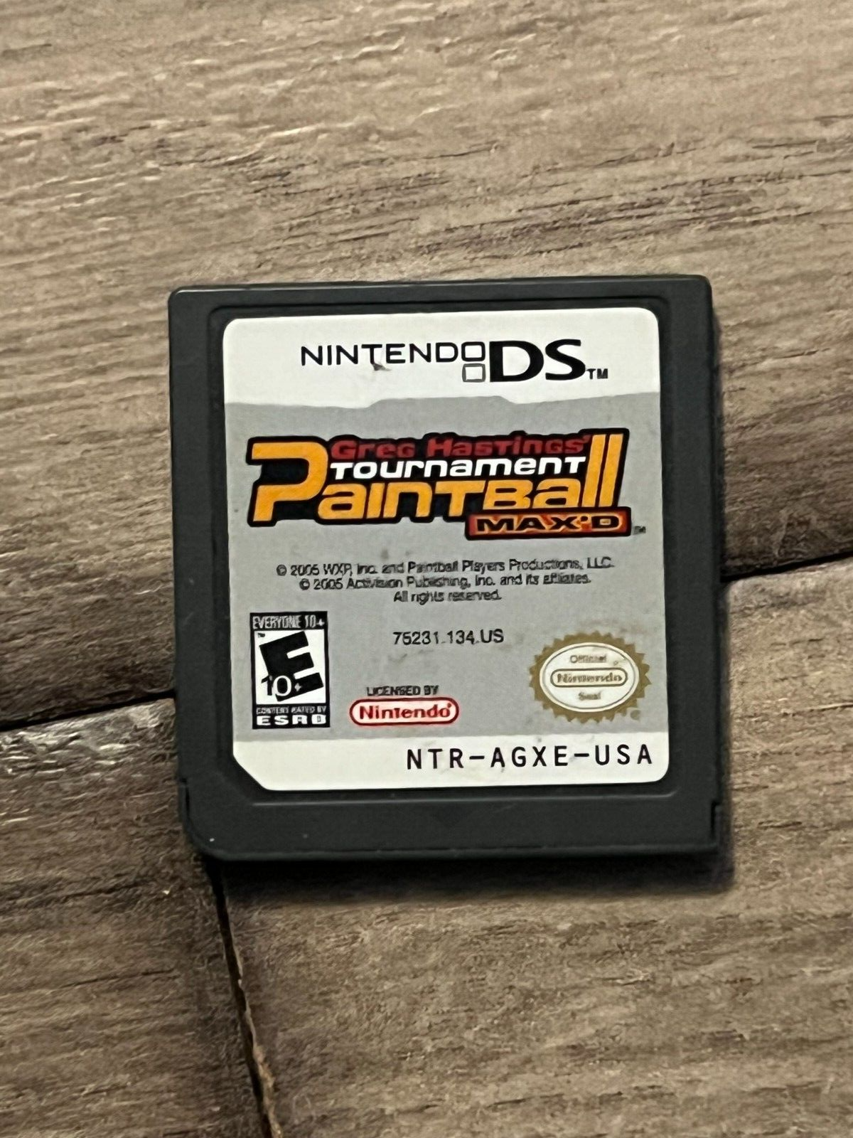 Greg Hastings Tournament Paintball Max'd (Nintendo DS, 2006) CART ONLY