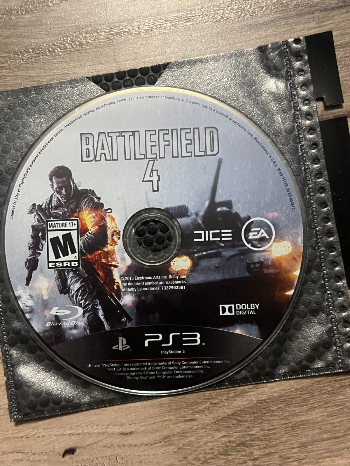 Battlefield 4 (Sony PlayStation 3, 2013) DISC ONLY