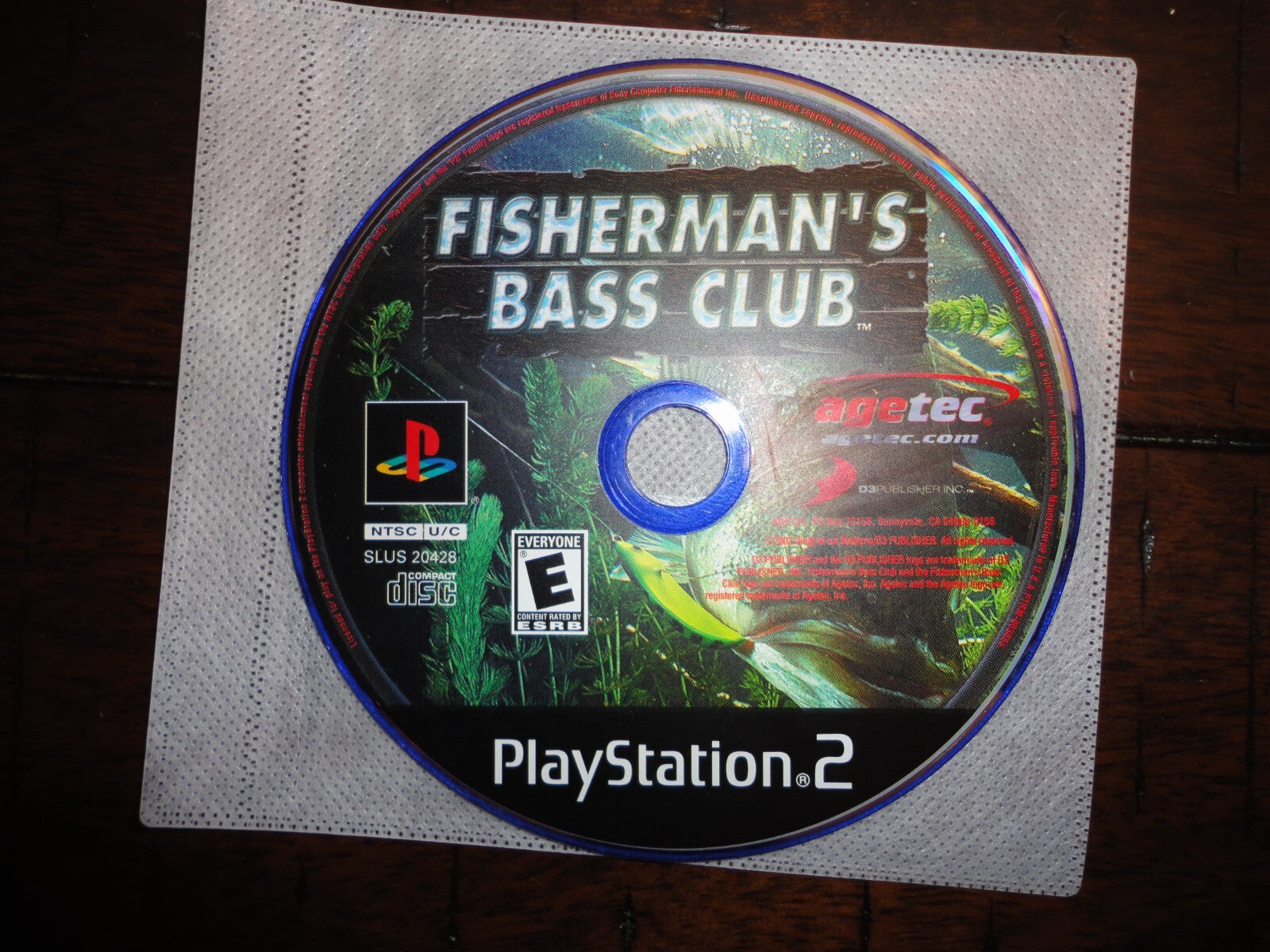 Fisherman's Bass Club (Sony PlayStation 2, 2003) DISC ONLY